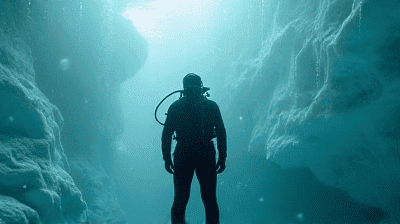 Free Diving Under Ice: The Mental Battle Against Claustrophobia and Hypothermia