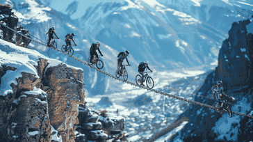 Into the Drop Zone: The Gravity-Defying Sport of Downhill